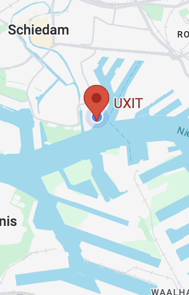 Adresbeheer met een kaart en de opgeslagen coördinaten
