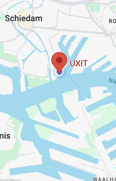 Adresbeheer met een kaart en de opgeslagen coördinaten